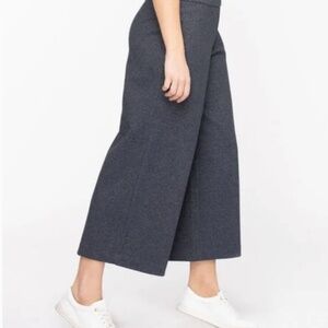 Vintage Y2K Women’s pants Wide Leg Lagenlook Crop Cotton Slouchy Gray M